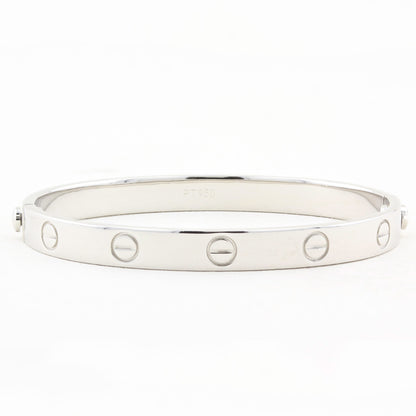 Cartier Platinum Love Bracelet - Size 17