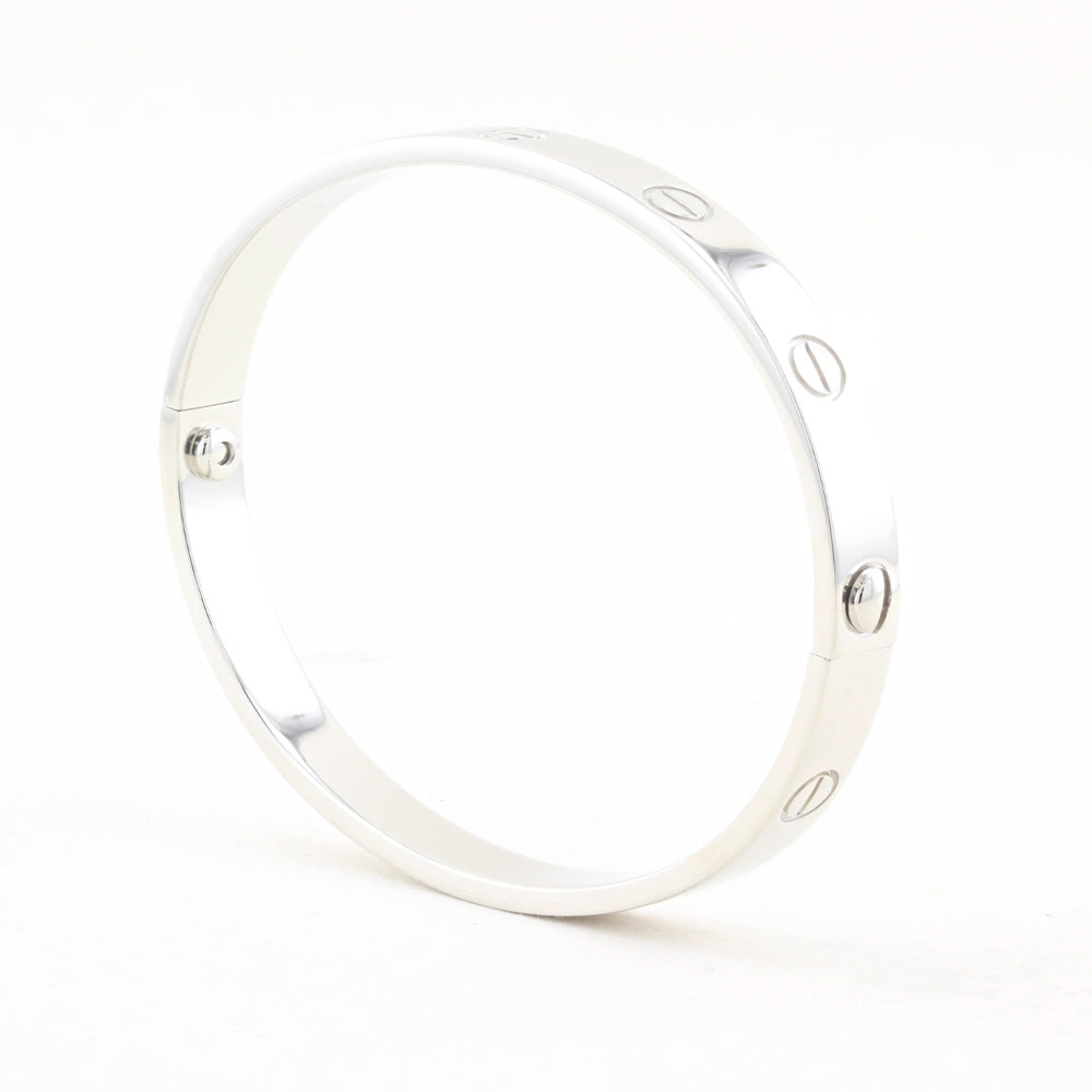 Cartier Platinum Love Bracelet - Size 17