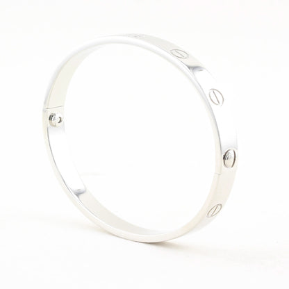Cartier Platinum Love Bracelet - Size 17