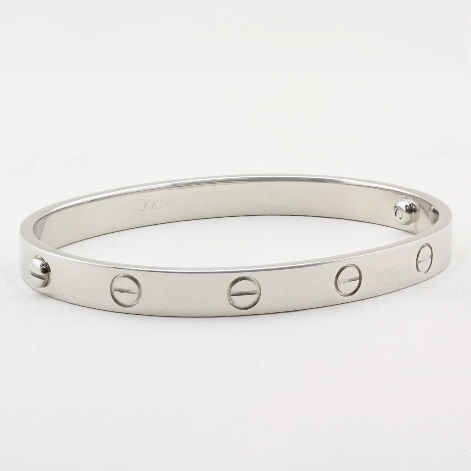 Cartier Platinum Classic Love Bracelet - Size 18