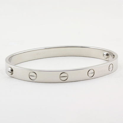 Cartier Platinum Classic Love Bracelet - Size 18