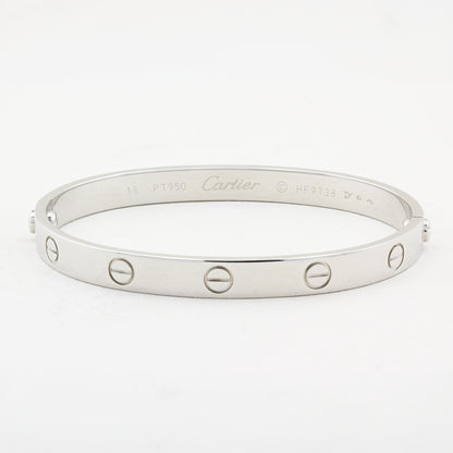 Cartier Platinum Classic Love Bracelet - Size 18