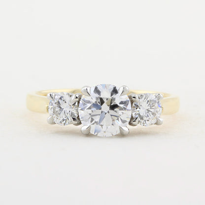 1.36ct Diamond Three Stone Engagement Ring