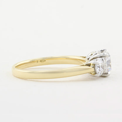 1.36ct Diamond Three Stone Engagement Ring