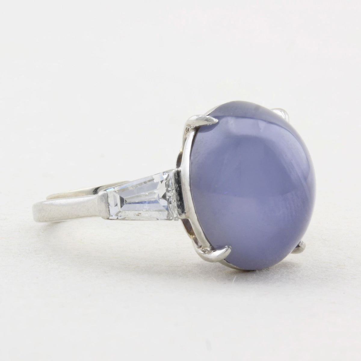 Vintage Star Sapphire and Diamond Ring