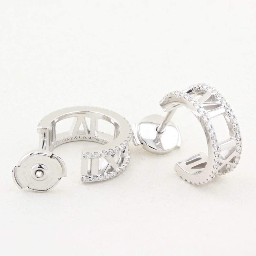 Tiffany & Co. Diamond Atlas Hoop Earrings – Hatton Jewels