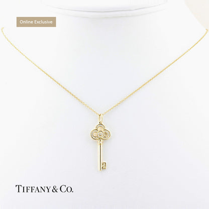 Tiffany Diamond Crown Key Pendant