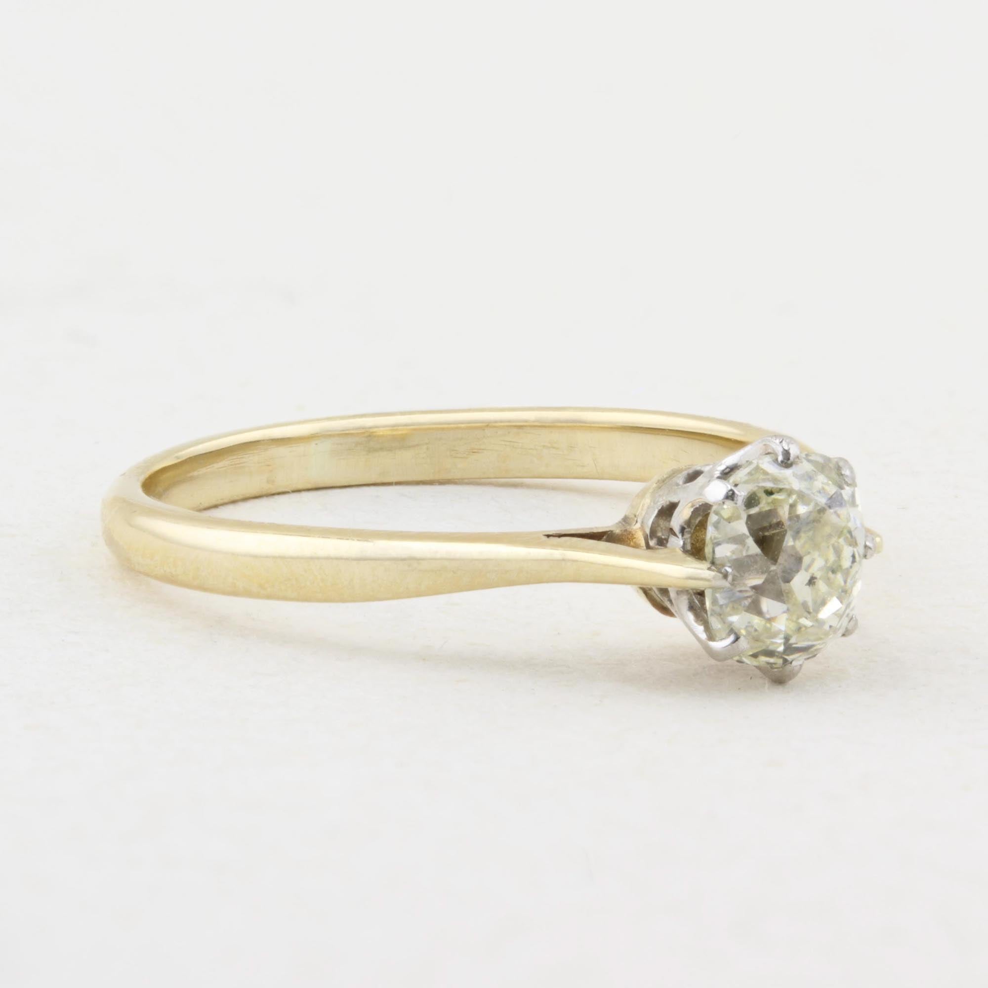 Vintage Old Cut Diamond Solitaire Ring