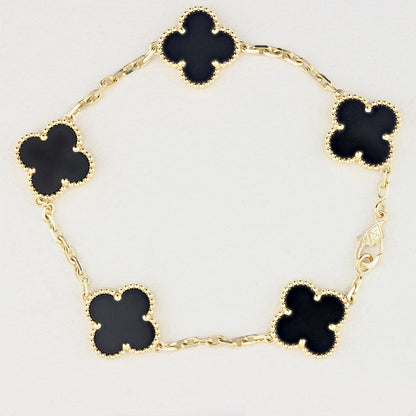 Van Cleef &amp; Arpels Onyx Alhambra Bracelet