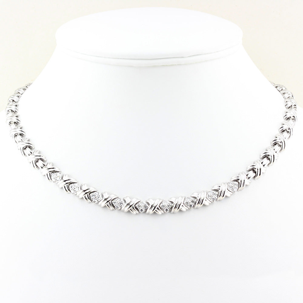Tiffany &amp; Co. Diamond Signature X Necklace