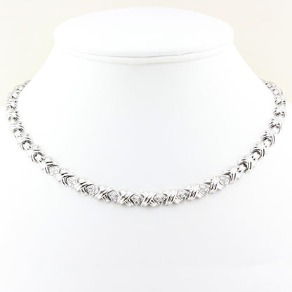 Tiffany &amp; Co. Diamond Signature X Necklace