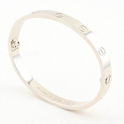 Cartier Classic White Gold Love Bracelet - Size 16