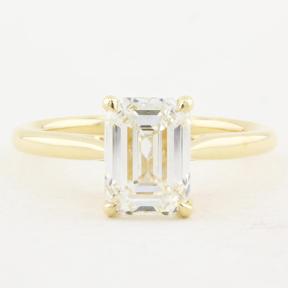 2.06ct Emerald Cut Diamond Solitaire Engagement Ring