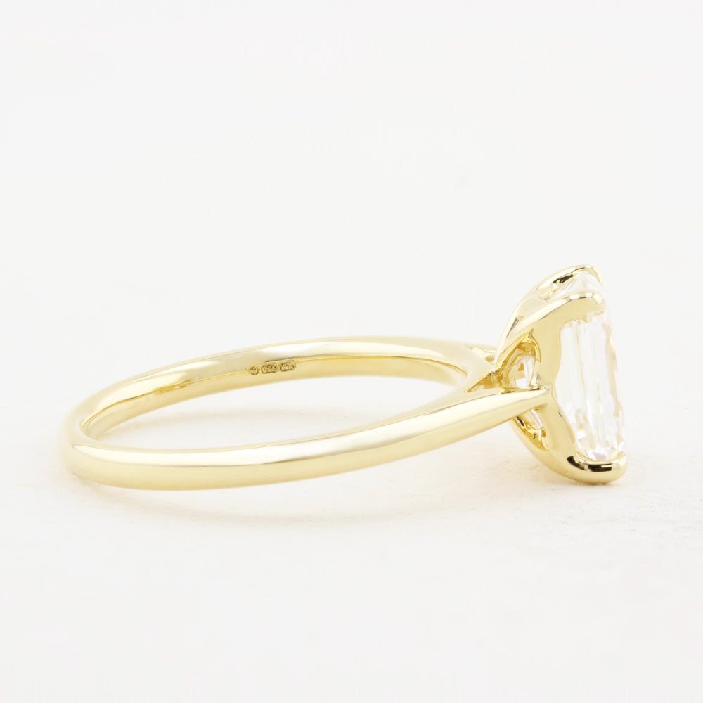 2.06ct Emerald Cut Diamond Solitaire Engagement Ring