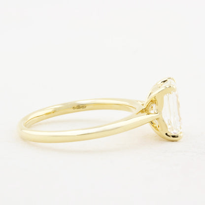 2.06ct Emerald Cut Diamond Solitaire Engagement Ring