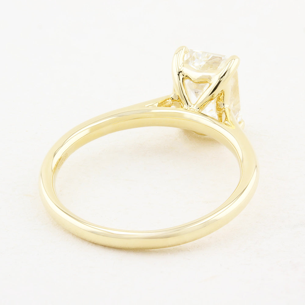 2.06ct Emerald Cut Diamond Solitaire Engagement Ring