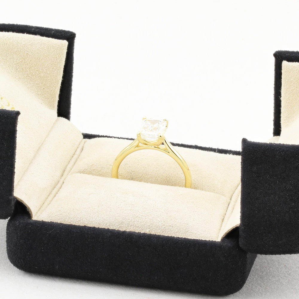 2.06ct Emerald Cut Diamond Solitaire Engagement Ring