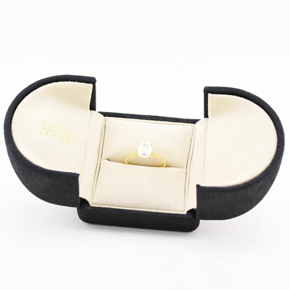 2.06ct Emerald Cut Diamond Solitaire Engagement Ring