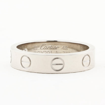 Cartier White Gold Single Diamond Love Ring