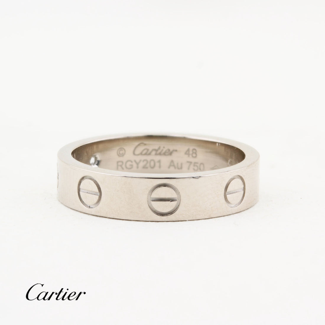 Cartier White Gold SM Love Ring - Size 48