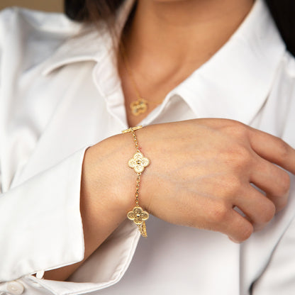 Van Cleef and Arpels Alhambra Yellow Gold Bracelet