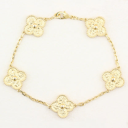 Van Cleef and Arpels Alhambra Yellow Gold Bracelet