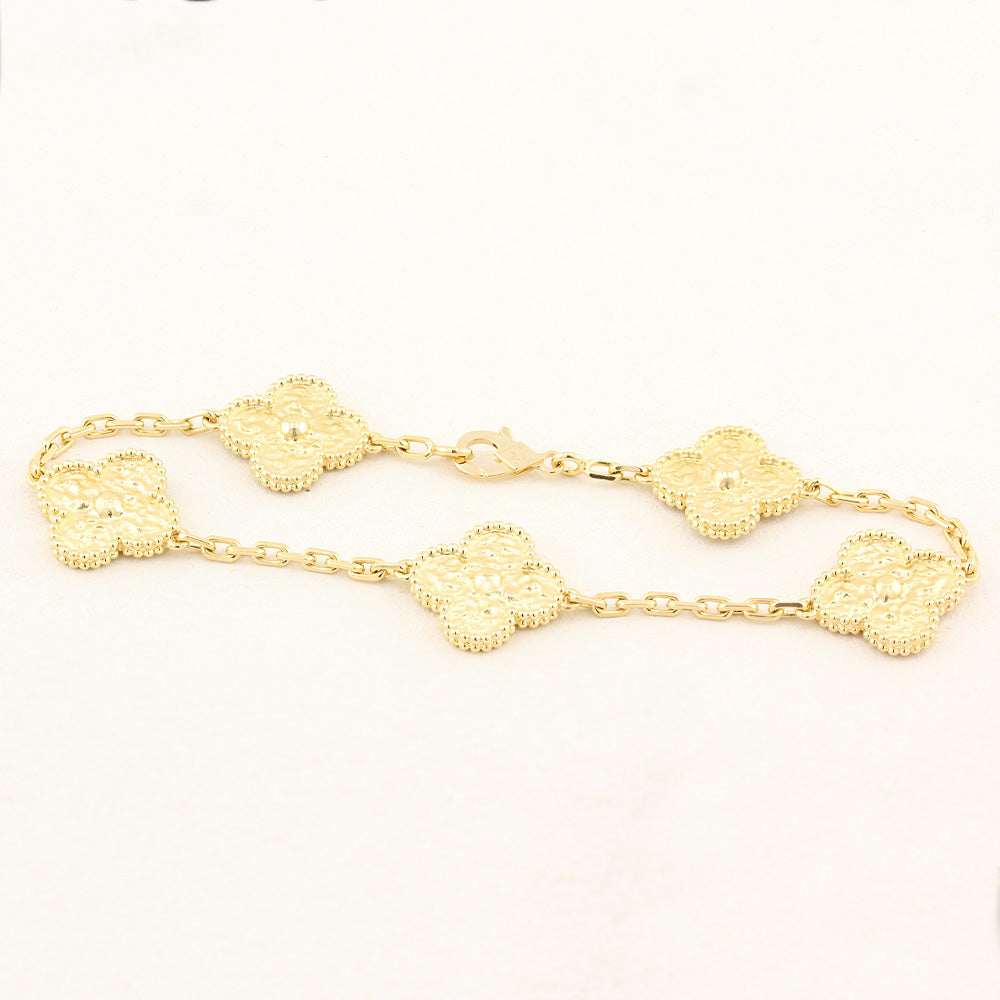 Van Cleef and Arpels Alhambra Yellow Gold Bracelet