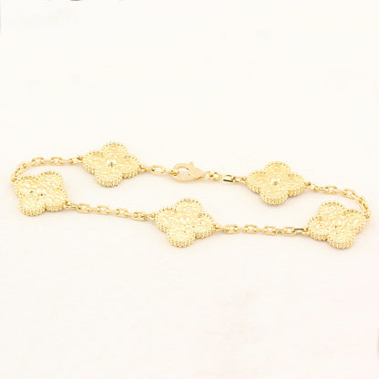 Van Cleef and Arpels Alhambra Yellow Gold Bracelet