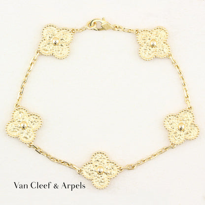 Van Cleef and Arpels Alhambra Yellow Gold Bracelet