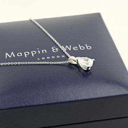 Mappin and Webb 1.50ct Pear Shape Diamond Pendant
