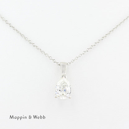 Mappin and Webb 1.50ct Pear Shape Diamond Pendant