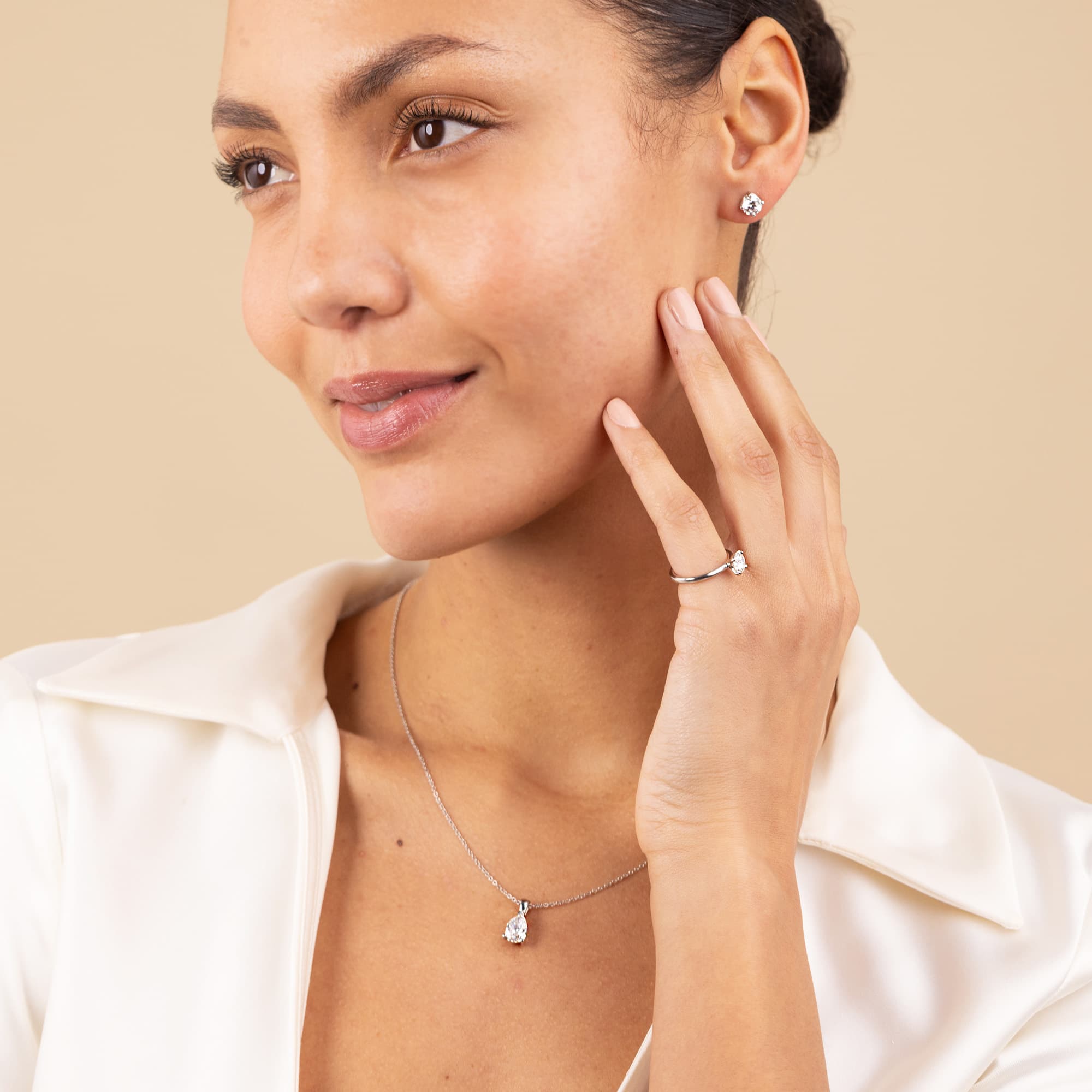 Mappin and Webb 1.50ct Pear Shape Diamond Pendant