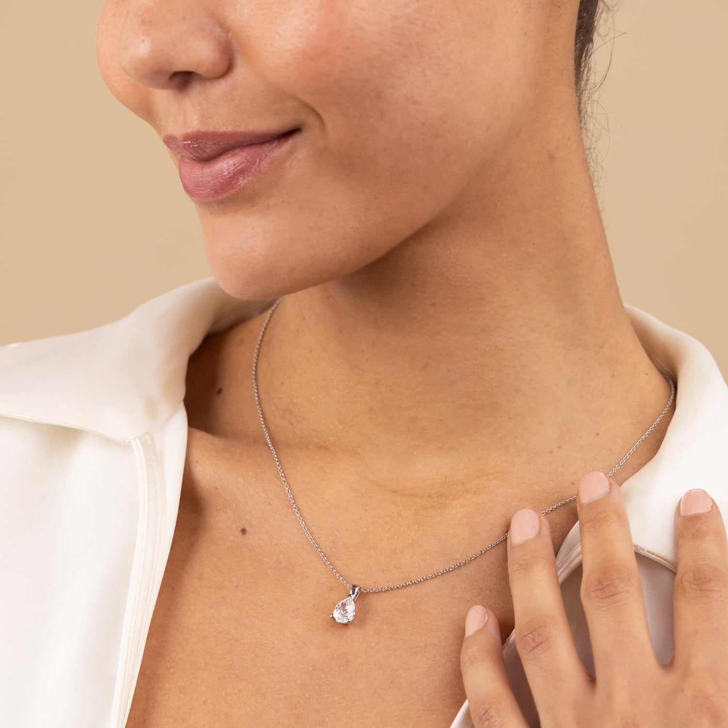 Mappin and Webb 1.50ct Pear Shape Diamond Pendant