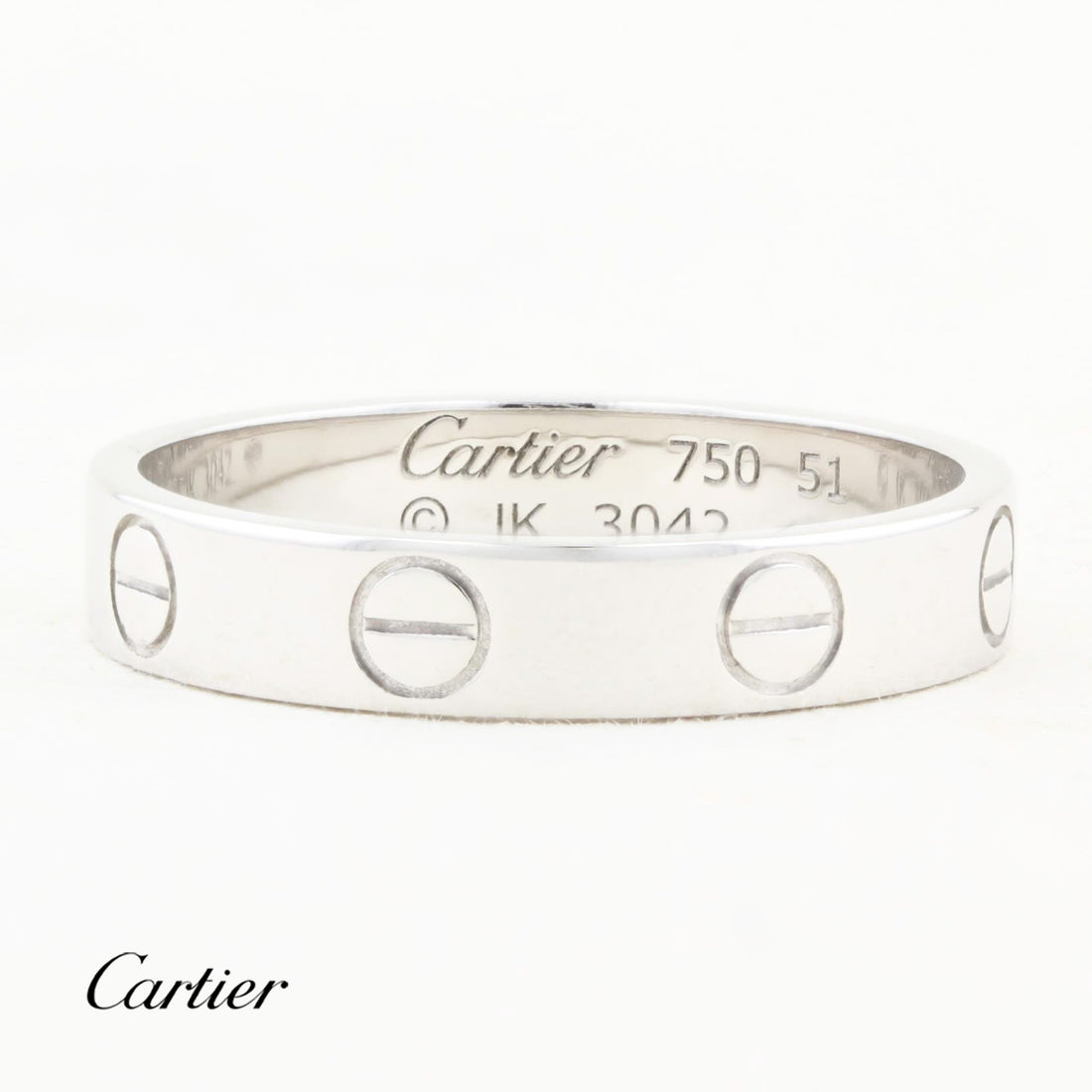 Cartier White Gold SM Love Ring