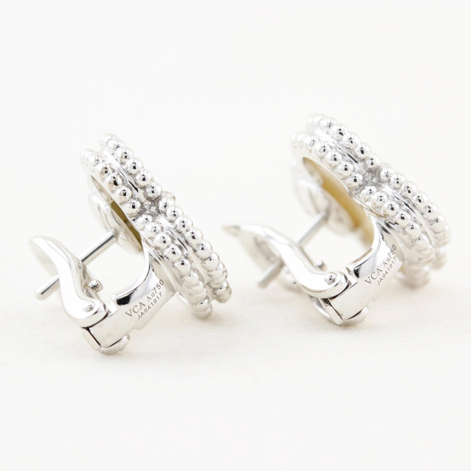 Van Cleef &amp; Arpels Mother of Pearl Alhambra Earrings