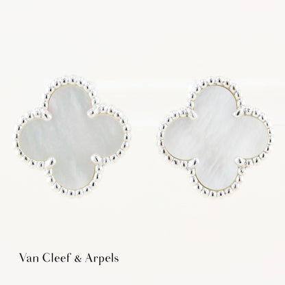 Van Cleef &amp; Arpels Mother of Pearl Alhambra Earrings
