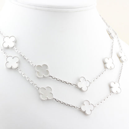 Van Cleef &amp; Arpels Mother of Pearl 20 Motif Alhambra Necklace