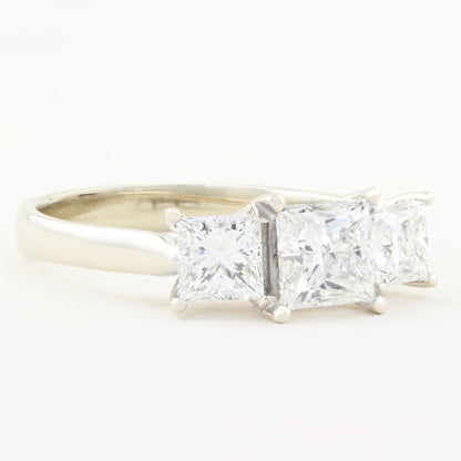 Princess Cut Diamond Three Stone Ring