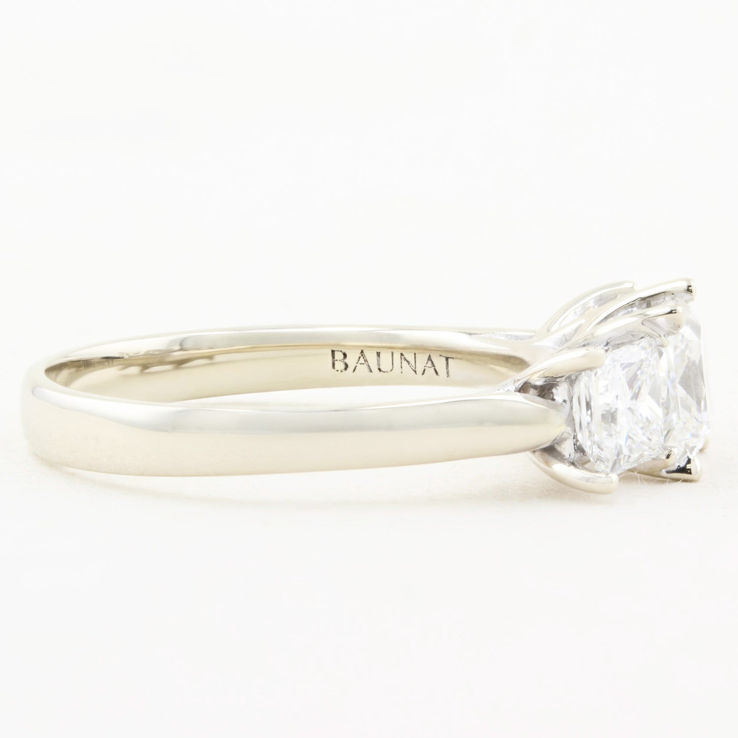 Princess Cut Diamond Three Stone Ring