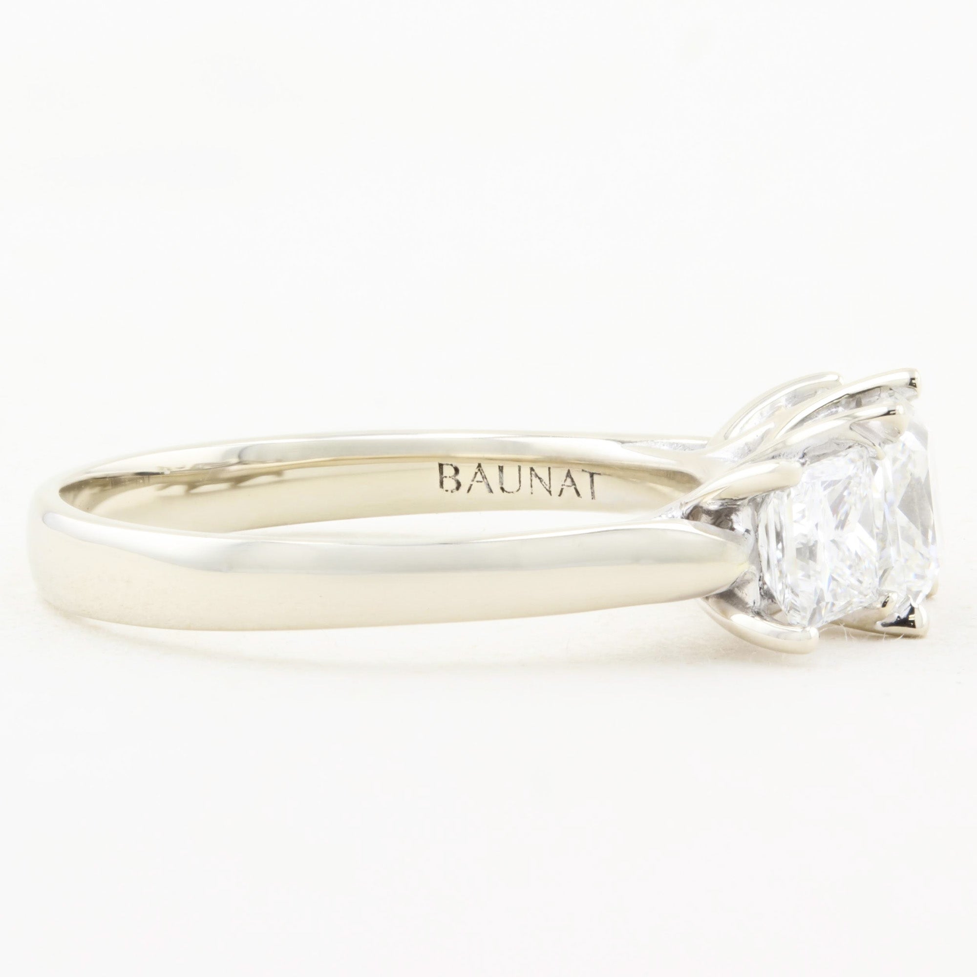 Princess Cut Diamond Three Stone Ring