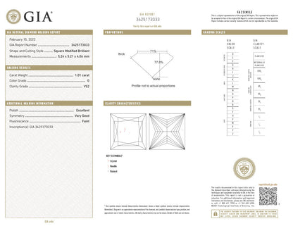Princess Cut Diamond Three Stone Ring