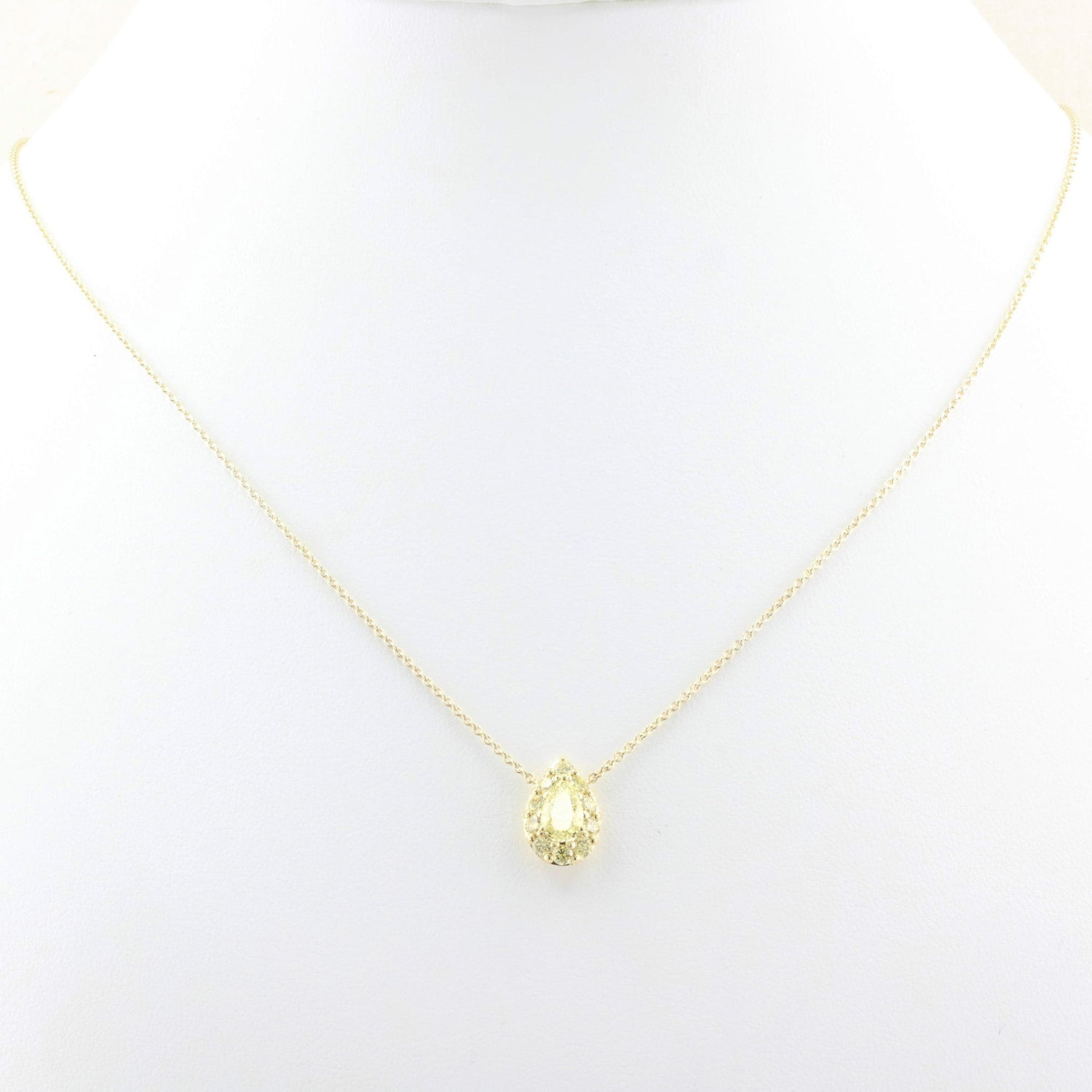 Graff Yellow Diamond Halo Pendant