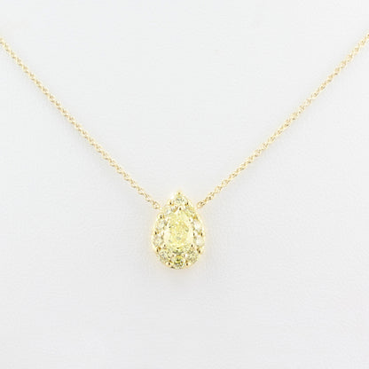 Graff Yellow Diamond Halo Pendant