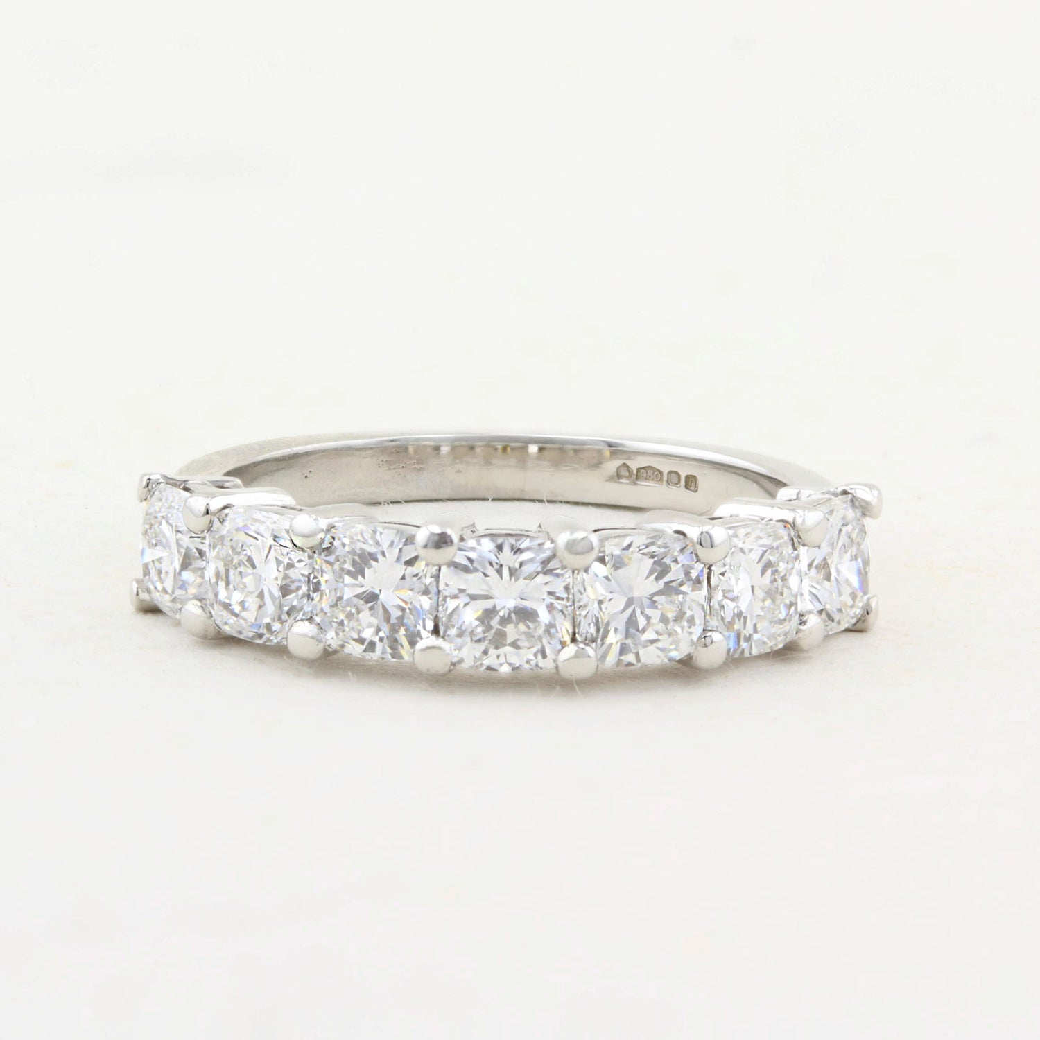 2.00ct Cushion Cut Diamond Seven Stone Ring
