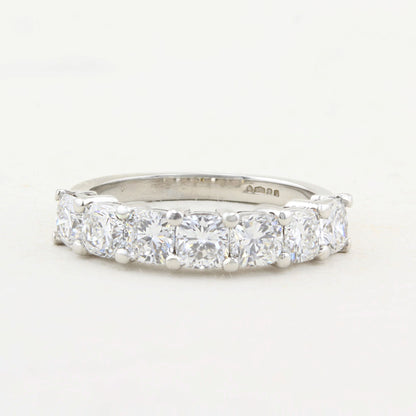 2.00ct Cushion Cut Diamond Seven Stone Ring