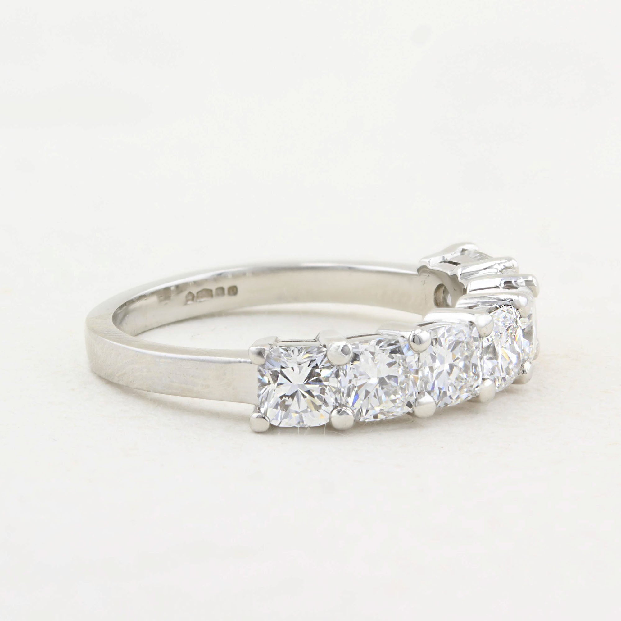 2.00ct Cushion Cut Diamond Seven Stone Ring