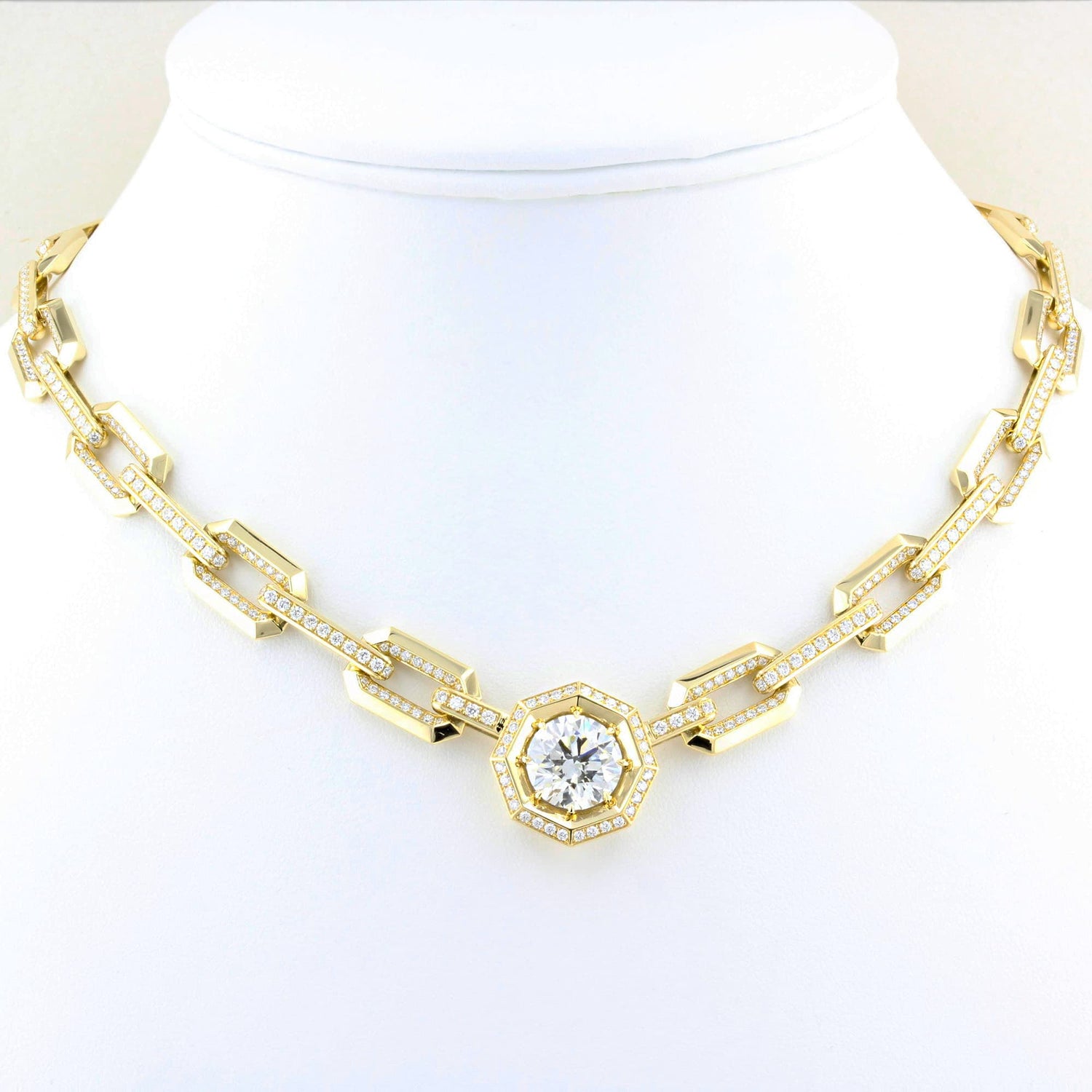 5.01ct Diamond Paperclip Chain Necklace