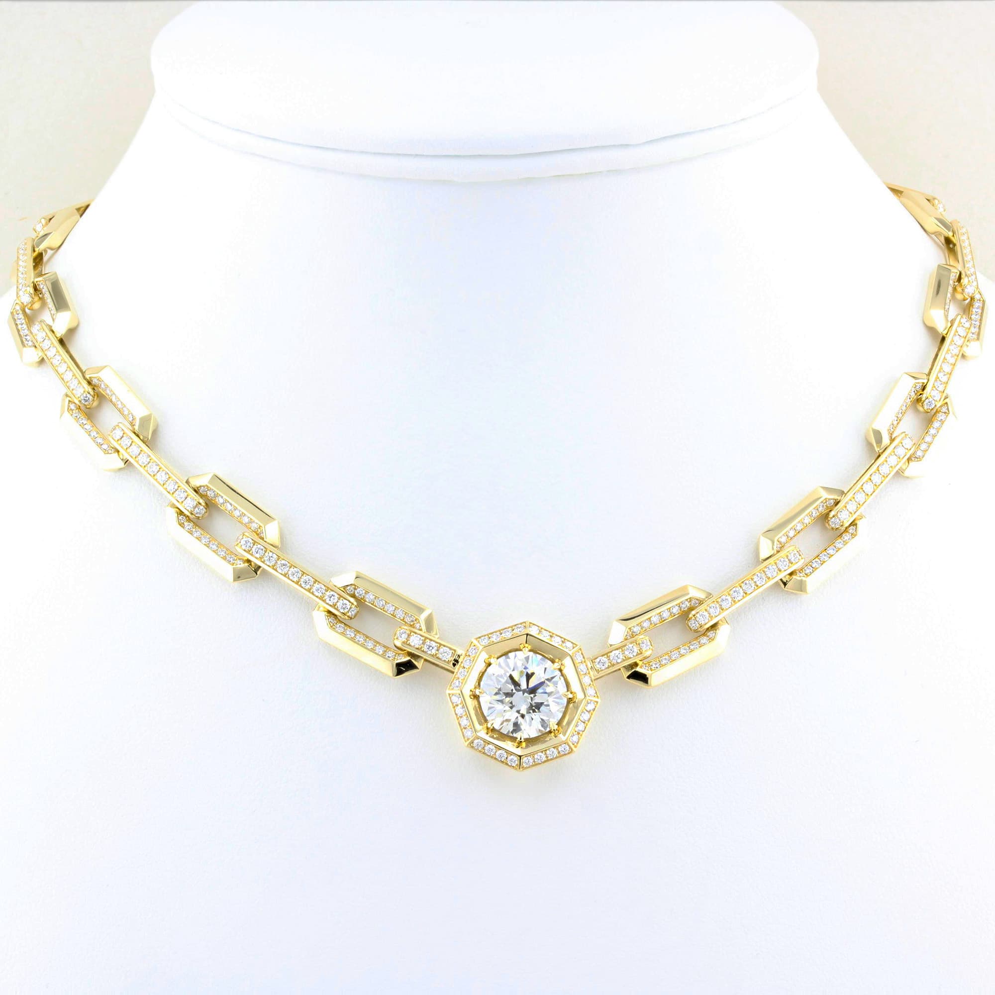 5.01ct Diamond Paperclip Chain Necklace