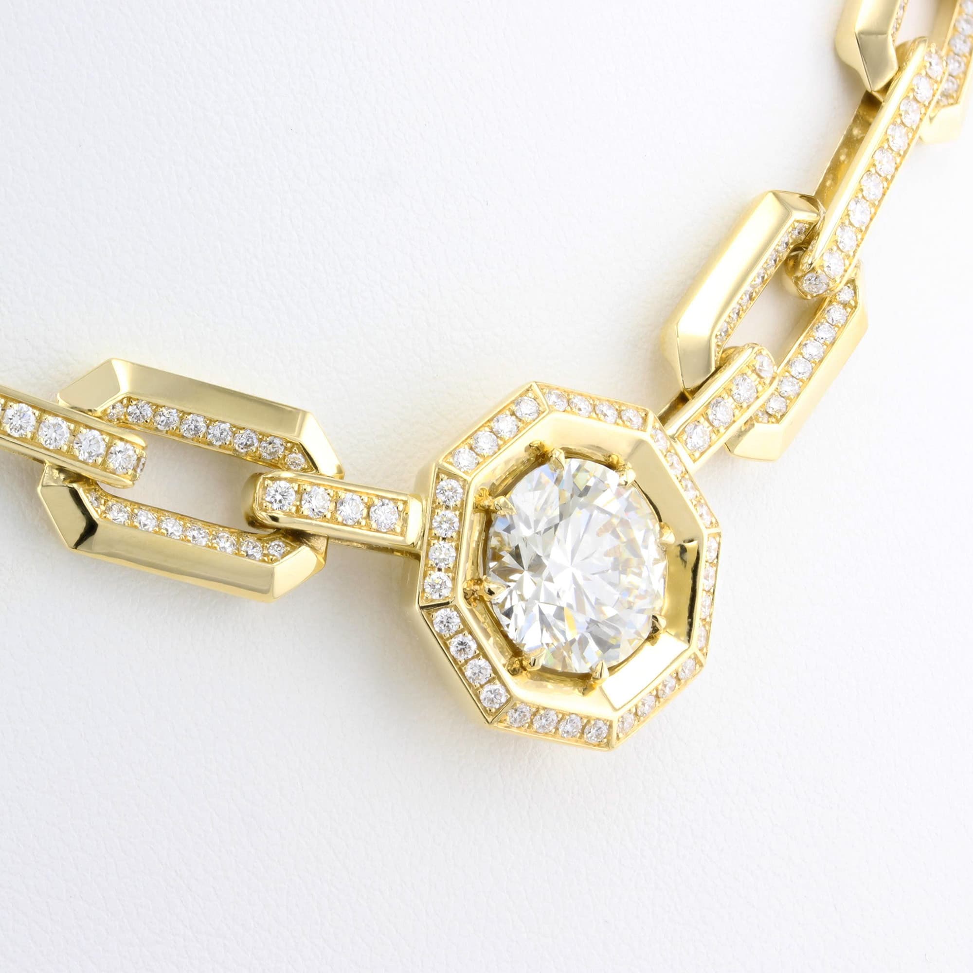 5.01ct Diamond Paperclip Chain Necklace
