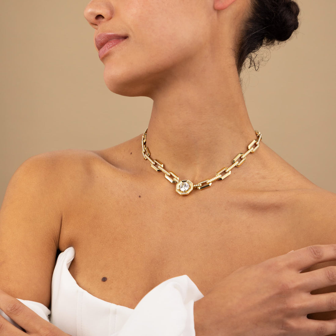 5.01ct Diamond Paperclip Chain Necklace